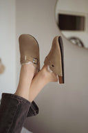 Mules femme beige fourrées Pippa