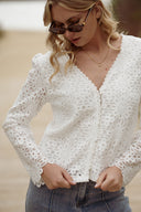 dentelle blanche été femme décolletée dos nu Bonnie