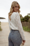 dentelle blanche été femme décolletée dos nu Bonnie