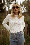 dentelle blanche été femme décolletée dos nu Bonnie