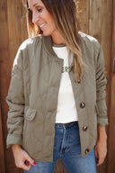 Blouson bombers kaki femme hiver Curt