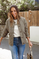Blouson bombers kaki femme hiver Curt