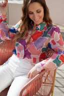 Chemise multicolore femme fluide et légère India