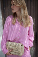 Chemise gaze de coton rose femme été bohème Vicky