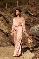 Combinaison fluide été cérémonie femme vieux rose Suzanne