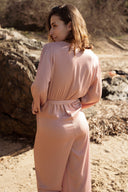 Combinaison fluide été cérémonie femme vieux rose Suzanne