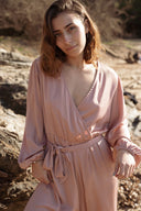 Combinaison fluide été cérémonie femme vieux rose Suzanne