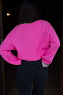 Gilet femme hiver rose fluo tendance Nino doux et chaud