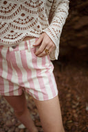 Blouse en crochet beige femme manches longue été Gabriel