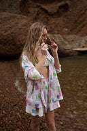 Chemise oversize d'été femme imprimé coquillage Mina