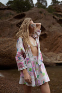 Chemise oversize d'été femme imprimé coquillage Mina