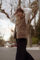 Gilet sans manche femme polaire kaki Bobbi