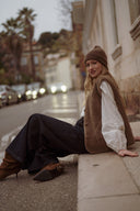 Gilet sans manche femme polaire kaki Bobbi