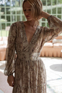 Robe longue femme paillette Edwige fluide hiver tendance