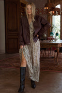 Robe longue femme paillette Edwige fluide hiver tendance