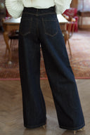 Jean taille brut large femme tendance Baker