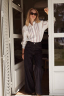 Chemise en gaze de coton femme brodée tendance hiver Dova