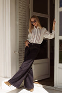 Chemise en gaze de coton femme brodée tendance hiver Dova