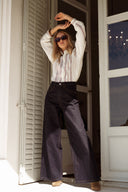 Chemise en gaze de coton femme brodée tendance hiver Dova