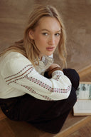 Chemise en gaze de coton femme brodée tendance hiver Dova