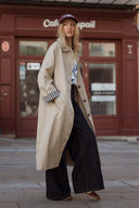 Trench long femme beige tendance loose Come