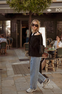 Veste matelassée femme noir brodée automne tendance Péplum