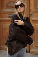 Veste matelassée femme noir brodée automne tendance Péplum