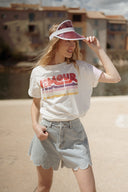 Tee-shirt blanc été femme tendance Amour Eden