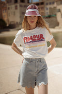 Tee-shirt blanc été femme tendance Amour Eden