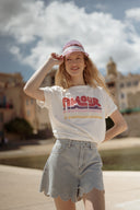 Tee-shirt blanc été femme tendance Amour Eden