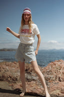 Tee-shirt blanc été femme tendance Amour Eden