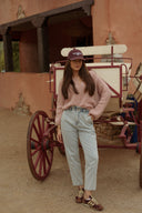 Gilet femme hiver rose pale tendance Nino doux et chaud