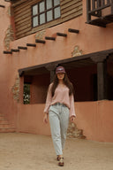 Gilet femme hiver rose pale tendance Nino doux et chaud