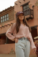 Gilet femme hiver rose pale tendance Nino doux et chaud