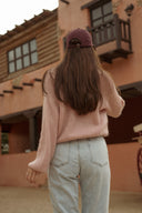 Gilet femme hiver rose pale tendance Nino doux et chaud