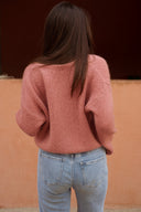 Gilet femme hiver vieux rose tendance Nino doux et chaud