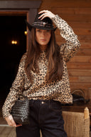 Pull léopard femme Harlem laine fin chaud hiver tendance