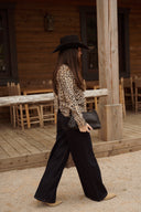 Pull léopard femme Harlem laine fin chaud hiver tendance