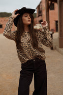 Pull léopard femme Harlem laine fin chaud hiver tendance