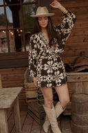 Combishort tendance hiver femme kaki oversize manches longues Féroé