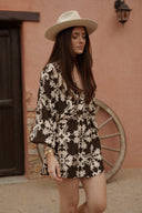 Combishort tendance hiver femme kaki oversize manches longues Féroé