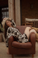 Combishort tendance hiver femme kaki oversize manches longues Féroé