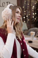 Gilet sans manches vintage polaire bordeaux hiver femme Ambroise American