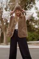 Gilet sans manche femme polaire kaki Bobbi