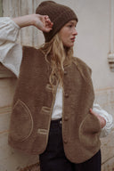 Gilet sans manche femme polaire kaki Bobbi