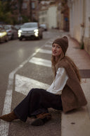 Gilet sans manche femme polaire kaki Bobbi