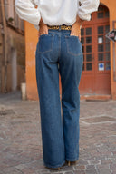 Jean large femme taille haute délavé tendance Baldwin