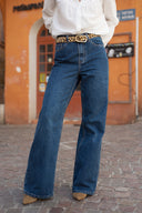 Jean large femme taille haute délavé tendance Baldwin