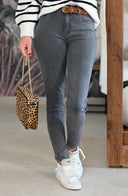 jean Presley skinny gris femme