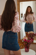 Jupe mini courte en jean femme hiver Sybelle